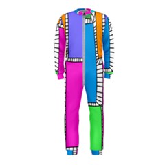 Shapes Texture Colorful Cartoon Onepiece Jumpsuit (kids)