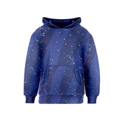Texture Multicolour Ink Dip Flare Kids  Pullover Hoodie