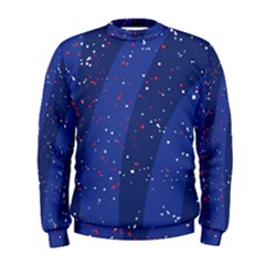 Texture Multicolour Ink Dip Flare Men s Sweatshirt
