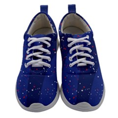 Texture Multicolour Ink Dip Flare Women Athletic Shoes