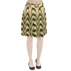 Swirl Pattern Abstract Marble Pleated Skirt