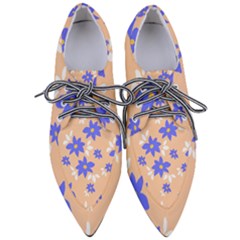 Flowers Pattern Floral Print Pointed Oxford Shoes