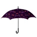 Pattern Petals Dots Print Seamless Hook Handle Umbrellas (Small) View3