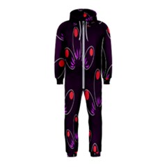 Pattern Petals Dots Print Seamless Hooded Jumpsuit (kids)