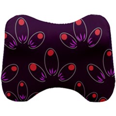 Pattern Petals Dots Print Seamless Head Support Cushion