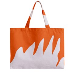 Orange Background Halloween Zipper Mini Tote Bag