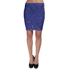 Texture Grunge Speckles Dots Bodycon Skirt