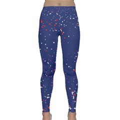 Texture Grunge Speckles Dots Classic Yoga Leggings