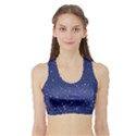 Texture Grunge Speckles Dots Sports Bra with Border View1