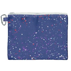 Texture Grunge Speckles Dots Canvas Cosmetic Bag (XXL)