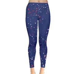 Texture Grunge Speckles Dots Inside Out Leggings