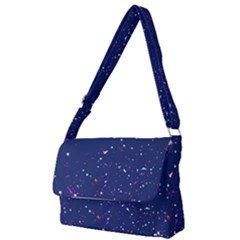 Texture Grunge Speckles Dots Full Print Messenger Bag (S)