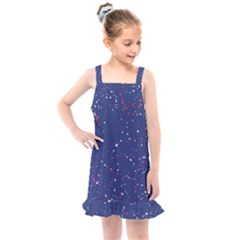 Texture Grunge Speckles Dots Kids  Overall Dress