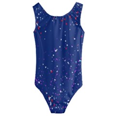 Texture Grunge Speckles Dots Kids  Cut-Out Back One Piece Swimsuit