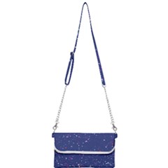 Texture Grunge Speckles Dots Mini Crossbody Handbag by Cemarart