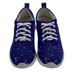 Texture Grunge Speckles Dots Women Athletic Shoes by Cemarart