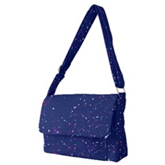 Texture Grunge Speckles Dots Full Print Messenger Bag (M)