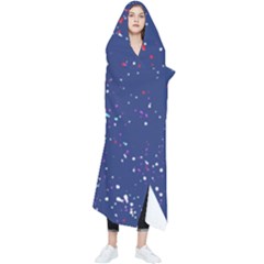 Texture Grunge Speckles Dots Wearable Blanket