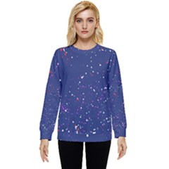 Texture Grunge Speckles Dots Hidden Pocket Sweatshirt