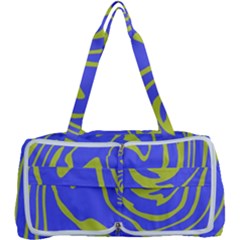 Blue Green Abstract Multi Function Bag