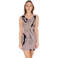 Chic Boho Decor Background Print Bodycon Dress