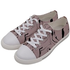 Chic Boho Decor Background Print Women s Low Top Canvas Sneakers