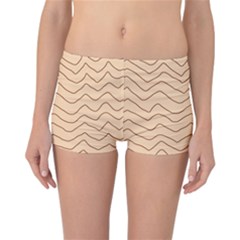 Background Wavy Zig Zag Lines Reversible Boyleg Bikini Bottoms