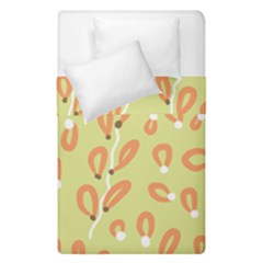 Pattern Leaves Print Background Duvet Cover Double Side (single Size)