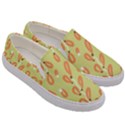Pattern Leaves Print Background Men s Canvas Slip Ons View3