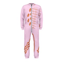 Elements Scribbles Wiggly Lines Retro Vintage Onepiece Jumpsuit (kids)