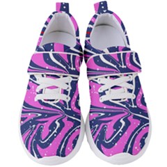 Texture Multicolour Grunge Women s Velcro Strap Shoes