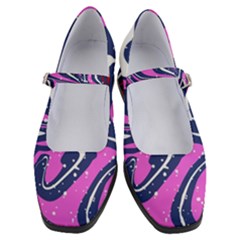 Texture Multicolour Grunge Women s Mary Jane Shoes