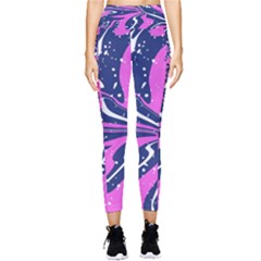 Texture Multicolour Grunge Pocket Leggings 