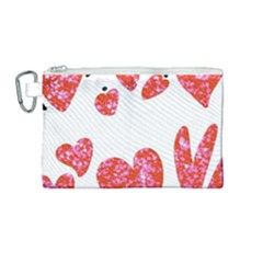 Elements Scribbles Brush Doodles Canvas Cosmetic Bag (medium)