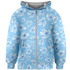 Flowers Pattern Print Floral Cute Kids  Zipper Hoodie Without Drawstring by Cemarart