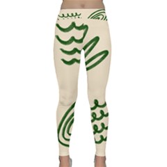 Elements Scribbles Wiggly Lines Classic Yoga Leggings