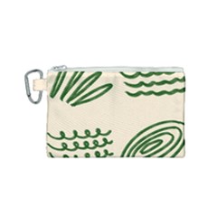 Elements Scribbles Wiggly Lines Canvas Cosmetic Bag (small)