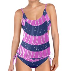 Texture Grunge Speckles Dot Tankini Set