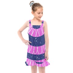 Texture Grunge Speckles Dot Kids  Overall Dress by Cemarart