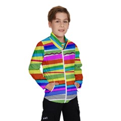 Print Ink Colorful Background Kids  Windbreaker