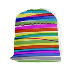 Print Ink Colorful Background Drawstring Pouch (2xl)