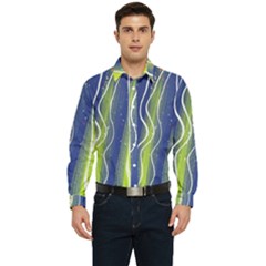 Texture Multicolour Gradient Grunge Men s Long Sleeve  Shirt by Cemarart