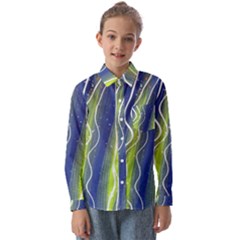 Texture Multicolour Gradient Grunge Kids  Long Sleeve Shirt