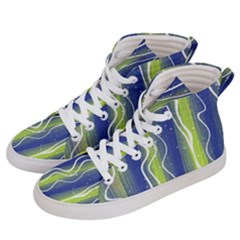 Texture Multicolour Gradient Grunge Women s Hi-Top Skate Sneakers