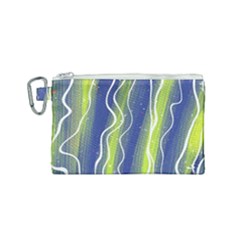 Texture Multicolour Gradient Grunge Canvas Cosmetic Bag (small) by Cemarart