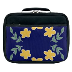 Doodle Flower Leaves Plant Design Lunch Bag