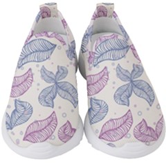 Boho Bohemian Flower Beige Brown Kids  Slip On Sneakers