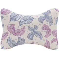 Leaves Line Art Background Seat Head Rest Cushion