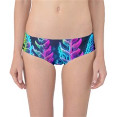 Spring Flower Neon Wallpaper Classic Bikini Bottoms