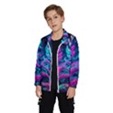 Spring Flower Neon Wallpaper Kids  Windbreaker View2